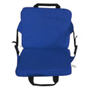 Outdoor Cushion Chair Camping Beach Foldable Seat Pad with Backrest (Blue)