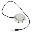 3.5mm 1Male to 8 Female Splitter Stereo Extension Audio Cable White