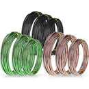 9 Rolls Bonsai Wires Anodized Aluminum Bonsai Training Wire with 3 Sizes (1