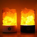 USB Real Himalayas Salt Crystal Rock Lamp Good for Health Small Mineral Neg