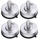 4 Pieces Wall Hook Stainless Steel Suction Cup Hanger Hook Wall Hook Hook T