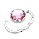 Folding Purse Handbag Holders Crystal Bag Hook Hanger Hold Women Pink Porta X9U5