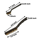 Wire Brush Set Scratch Brush Set for Cleaning Welding Slag Rust and Dust Cu L4Z2