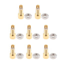 8x Pure Copper Plated Hearphone Earphone MMCX Connector Screws Nut Universal