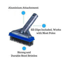 Heavy Duty 5" Swimming Pool Wire Algae Brush For Concrete&Gunite Pool New