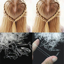 600x Elastic Rubber Clear Hair Ties Hair Band Ropes Women's Ponytail Holder