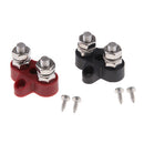 1Pair Buss Bar Heavy Duty M8+M8 Terminal Positive Bus Bar Terminal Block Boat