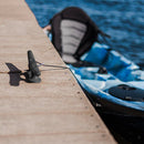 2pcs 4 "(980mm) Durable Kayak Boat Dock Anchor Line Staple Holder Black