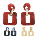 Acrylic Large Hollow Out Drop Earring Fashion Geometric Dangle Earrings Lad