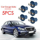 5pcs 12V 1.2W T5 Halogen Car Gauge Bulbs for Dash Instrument Light Blue K1B