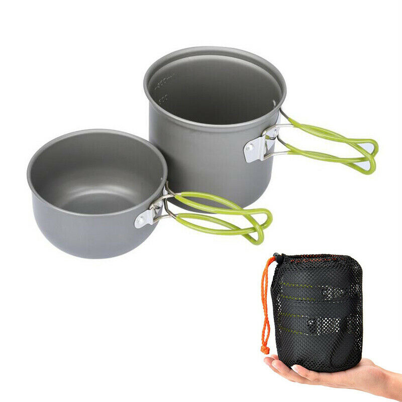 Outdoor Cooking Set Camping Hiking Cookware Tool Portable Picnic Bowl Handle Hn