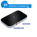 B6 Wireless Bluetooth Audio Transmitter Receiver Music Adapter for Car TV