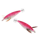 6pcs Luminous Squid Jig Hook Simulation Design Shrimp Fishing Lure Hard Bait