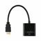 Fasdga HDMI to VGA converter adapter + 3.5 mm audio jack full HD 1080P blackF5E8
