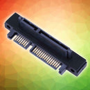 90Â° Angle SATA  22Pin(7+15) Male to 22Pin(7+15) Female Extender Adapter
