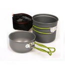 For Outdoor Backpacking Camping Hiking Cooking Picnic Cookware Bowl Pot Pan Tool