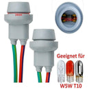 2 Pieces W5W T10 Parking Light Socket With Glass Base And LED Socket For Brake