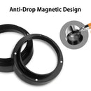 Coffee Powder Tool Anti-drop Dosing Ring for Brewing Bowl (Black 58mm)