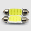 2x COB 39mm White Festoon Interior Dome LED Reading Light Car Xenon Bulbs Lamp