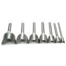 1X(7pcs Steel Leather Craft Half Round Cutter Punch Strap Tools Belt Wallet