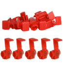 50PCS Red Electrical Cable Connectors Quick Splice Lock Wire Terminals Crimp BX