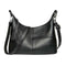 Women Messenger Soft Leather Shoulder Bags Tassel Crossbody Handbags (Black