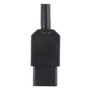 Black 3pin Socket 10A /250V IEC 320 C13 Female Plug Rewirable Power Connector JR