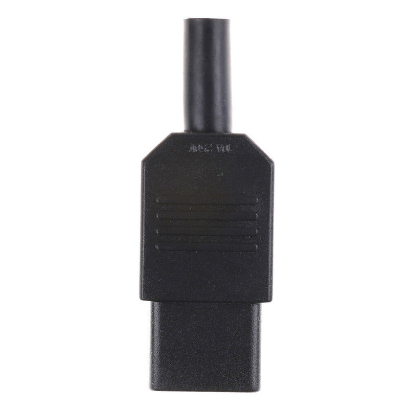 Black 3pin Socket 10A /250V IEC 320 C13 Female Plug Rewirable Power Connector JR