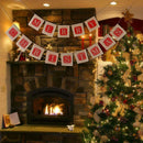 Merry Christmas Jute Burlap Banners,Christmas Banner,Christmas Decoration