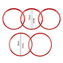5Pcs Air Vent Outlet Ring Cover Trim Red For Mercedes Benz A/B/CLA/ GLA Class UK