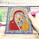 DIY Special Shaped Diamond Painting Religion 50 Pages A5 Notebook Craft