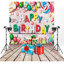 Happy Birthday Photographic Art Cloth Backdrop Studio Prop Kid Family Decor