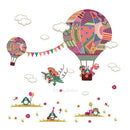 Air Balloon Wall Stickers Baby Kids Childen Room Fairy Decoration Background