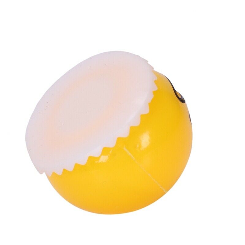 5X(Squishy Vomitive Egg Yolk Anti Stress Reliever Fun Gift Yellow Lazy Egg E1N2)