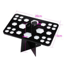26holes Makeup Brush Drying Rack Brush Holder Cosmetics Makeup Tools Black