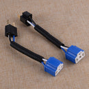 2X H4 Bulb Ceramic Wiring Harness Car Headlight Socket Connector Plug Extension