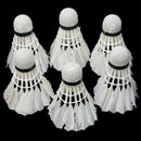 6Pcs White Goose Feather Badminton Shuttlecocks Outdoor Ball Game Traini RVY