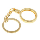Metal Keychains Coin Keyring Souvenir Bitcoin Protector Key Ring 25mm Golden