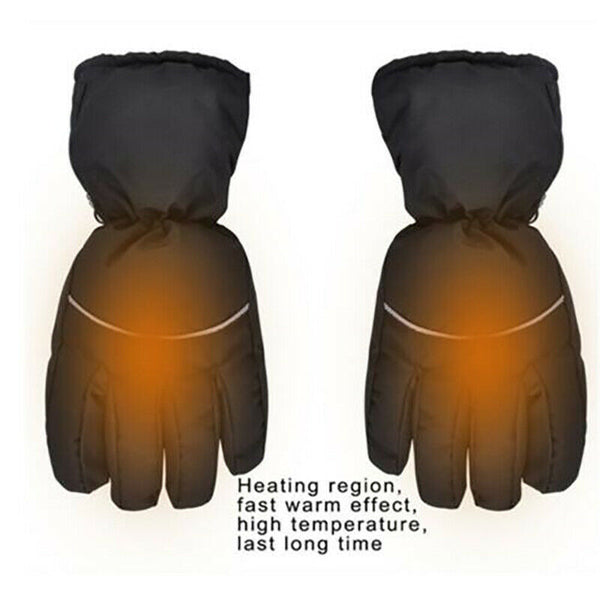 Winter Outdoor Heated Gloves Battery Electric Motorbike Motorcycle Warmer Mitten