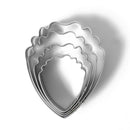 4pcs Stainless Steel Mold Bakeware Pastry Tools Heart Peony Flower Cake Fon