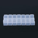 14 Slots Adjustable Plastic Jewelry Storage Box Case Craft Organizer Bead H A