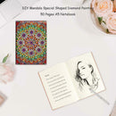 DIY Mandala Special Shaped Diamond Painting 50 Sheets A5 Office Notebook
