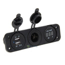 Cigarette Lighter Socket Splitter 12V Dual USB Charger Power Adapter Outlet Car