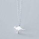 Kangaroo Pendant Necklace Animal Holiday Wallaby Women Charm Alloy Necklace R9A0