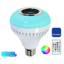 Smart Light Bulb Speaker Bluetooth RGB White Color Changing Dimmable LED Bulb