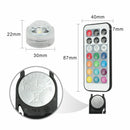 10X Multicolor RGB Party Submersible LED Light Remote Decor Control Waterpr I1X3