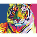 Tiger Acrylic Paint By Number Kit DIY Oil Painting Drawing Canvas Home Decor GN