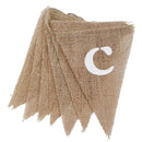 rustic hessian burlap candy bar sign bunting banner wedding reception party LJ