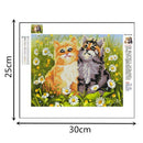Full Round Drill 5D Diy Diamond Painting "Cartoon Cat" Embroidery Cross Sti X7I7