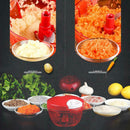 Manual Food Chopper Fruit Vegetable Cutter Meat Grater Nuts Grinder Mincer